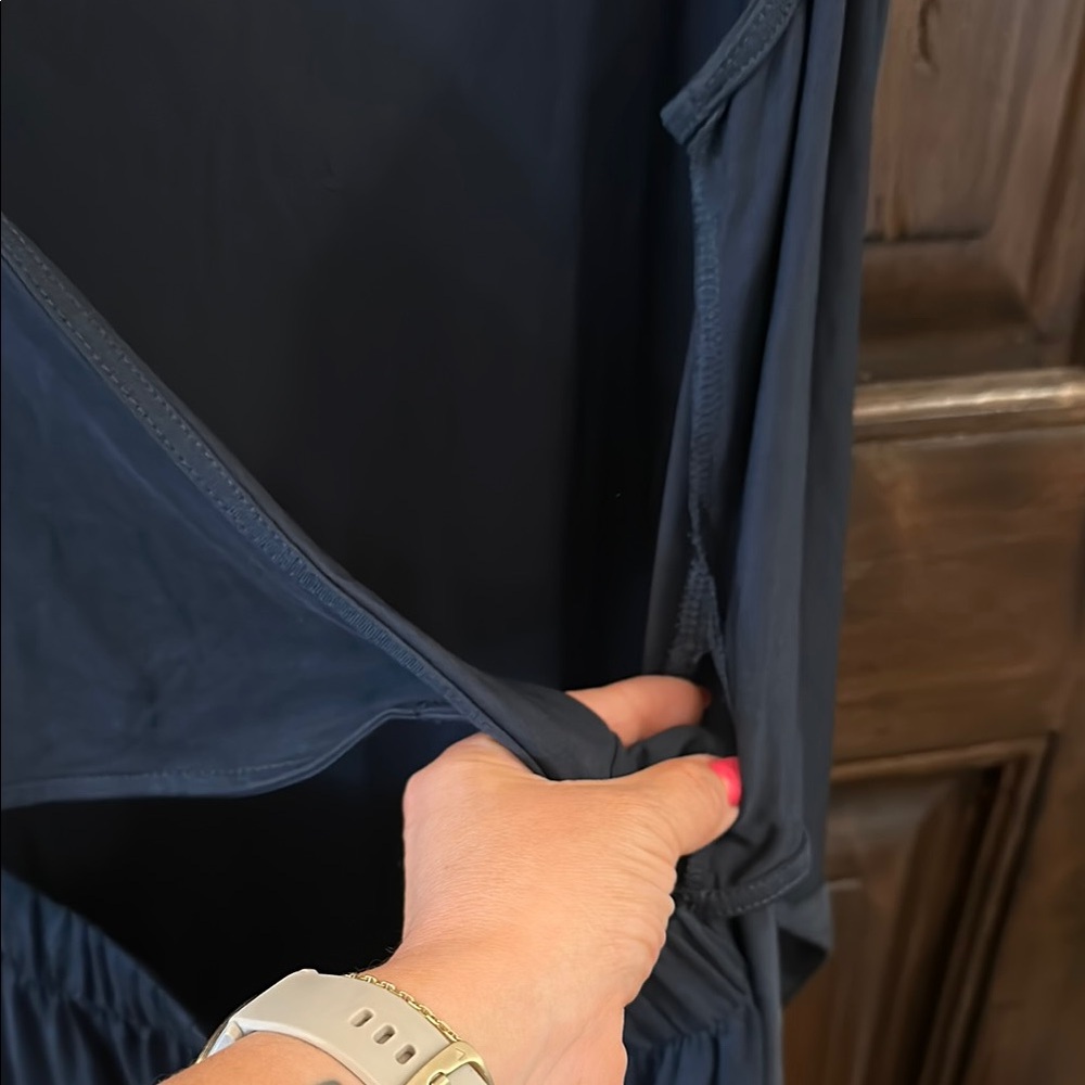 Blue Sleeveless Sheath Dress for Work - Picture 6 of 8